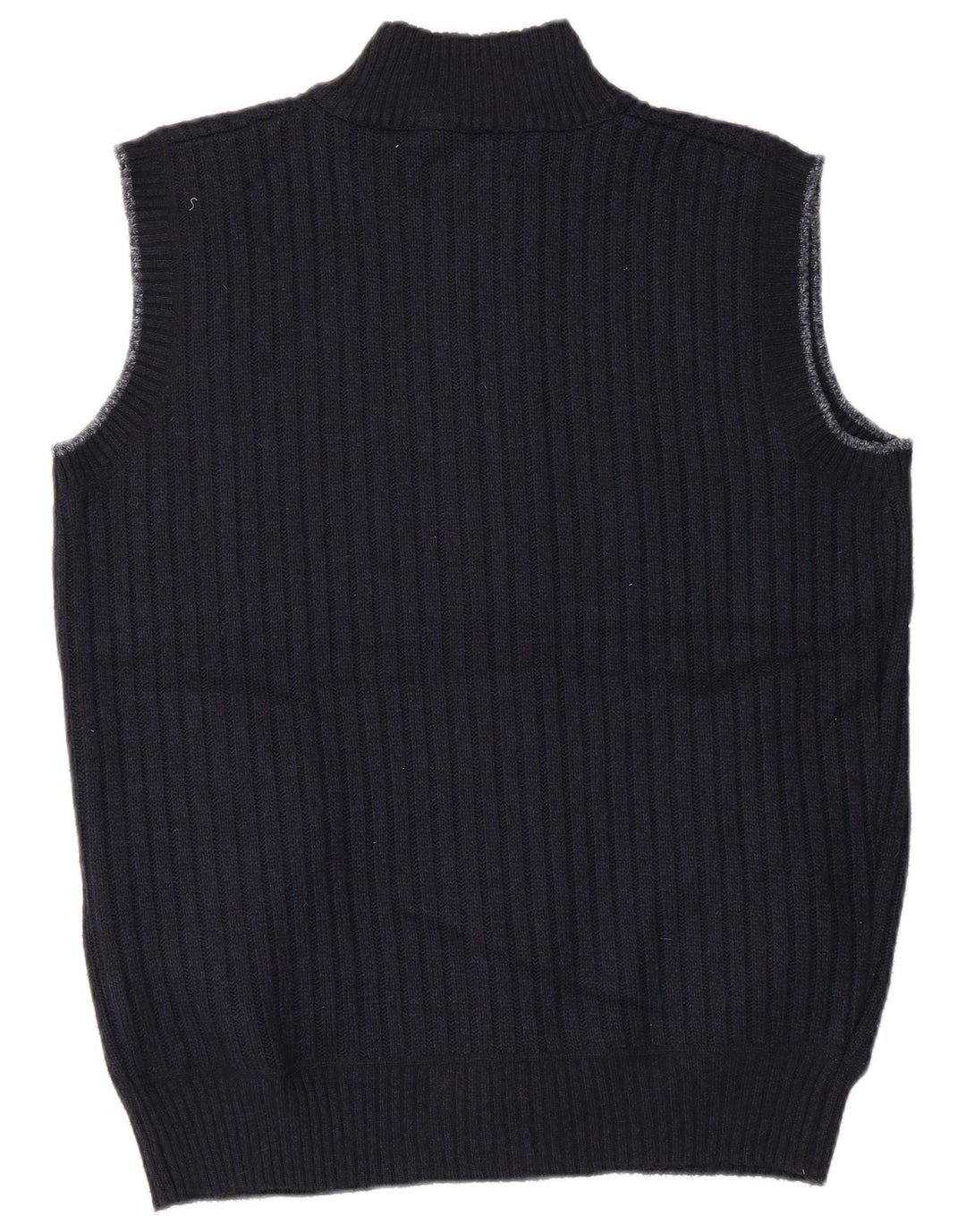 Męski sweter rozpinany Pierre Cardin bez rękawów, średni granatowy poliester