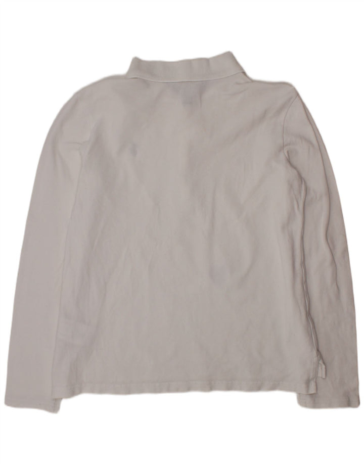 POLO RALPH LAUREN Dziewczęca koszulka polo na 12-13 lat, duże, białe, bawełniane serce