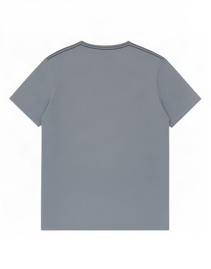 T-shirt męski Fat Face Top, średni niebieski, bawełniany