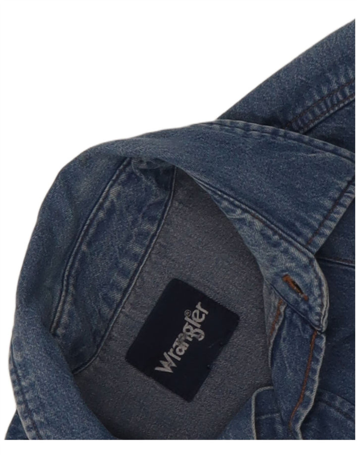 Męska koszula dżinsowa Wrangler w kolorze średnioniebieskim