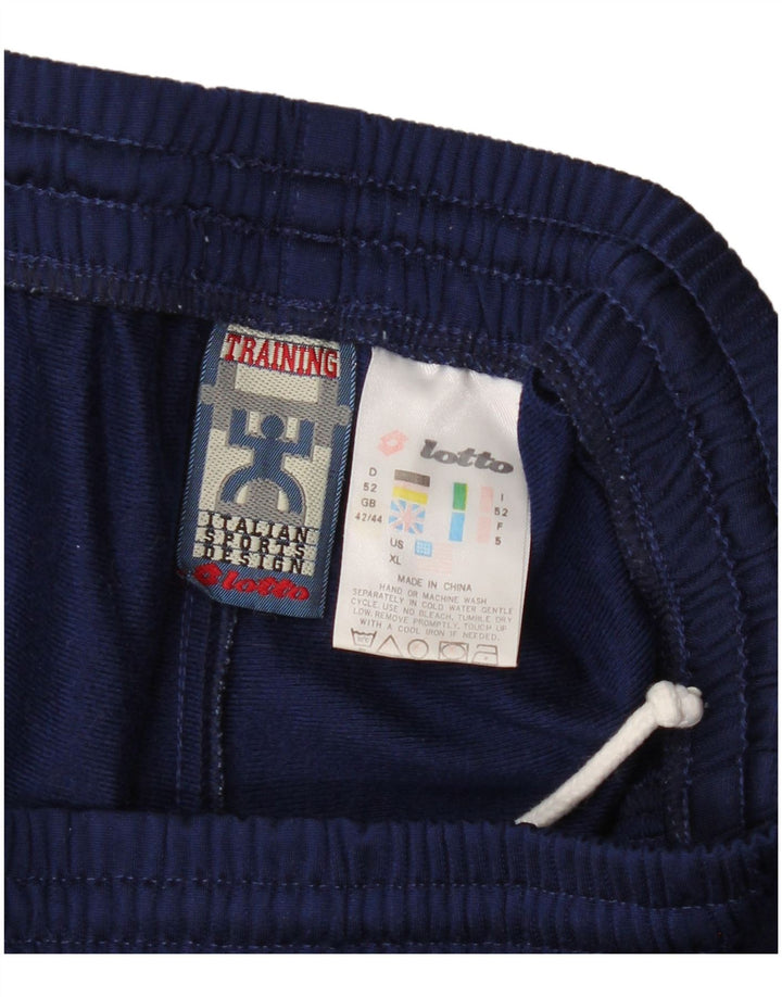 Męskie spodnie dresowe Lotto UK 40/42 XL Granatowy poliester