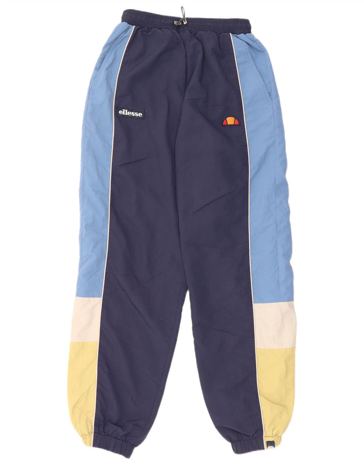 Damskie spodnie dresowe ELLESSE Joggers UK 8, małe, granatowe, z blokami kolorów