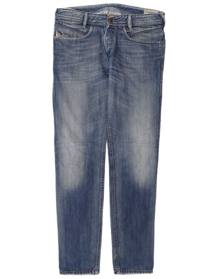 DIESEL Męskie jeansy slim W32 L32 Niebieskie bawełniane