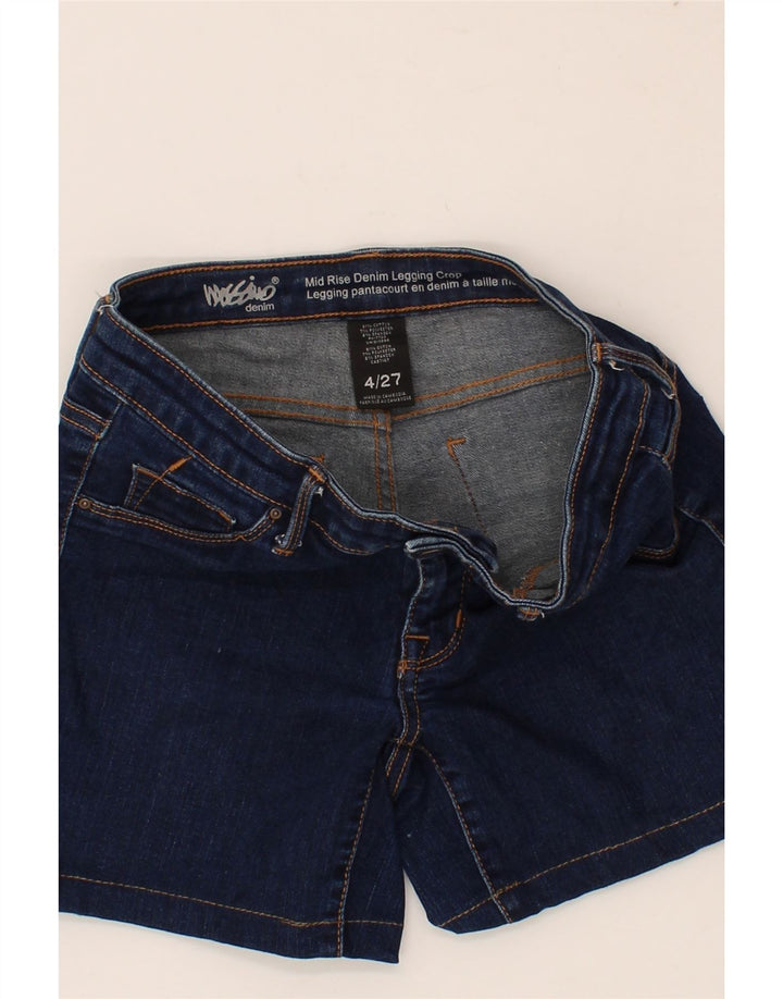 MOSSIMO Womens Mid Rise Denim Shorts US 4 Small W27  Blue Cotton Vintage Mossimo and Second-Hand Mossimo from Messina Hembry 