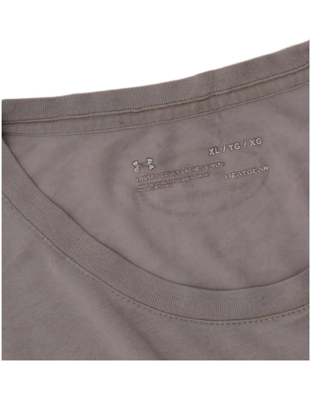 Męski t-shirt z grafiką UNDER ARMOUR Heat Gear, XL, szary