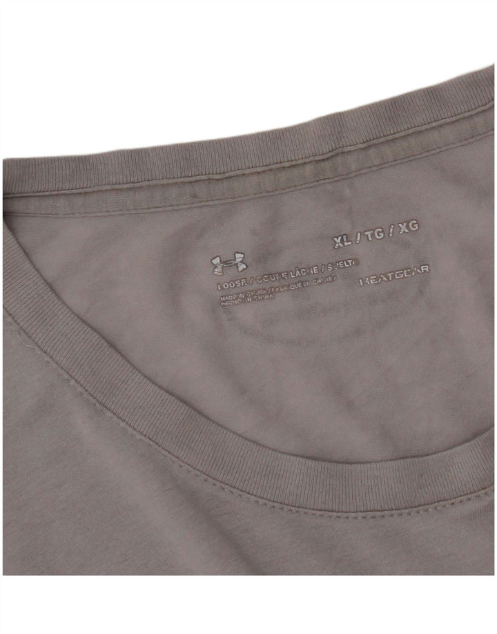 Męski t-shirt z grafiką UNDER ARMOUR Heat Gear, XL, szary