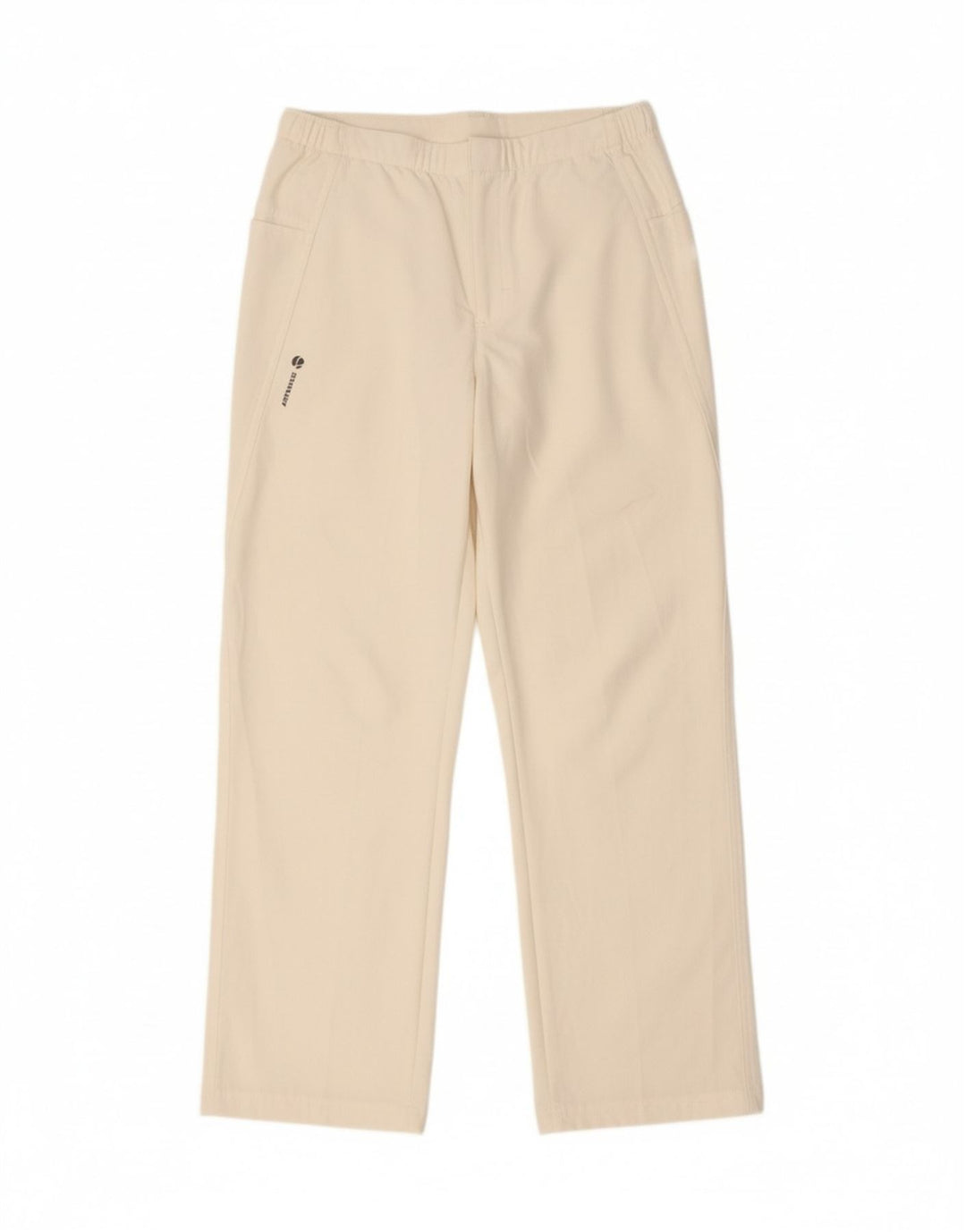 VINTAGE Womens Tracksuit Trousers EU 38 Medium White Polyester Vintage Vintage and Second-Hand Vintage from Messina Hembry 