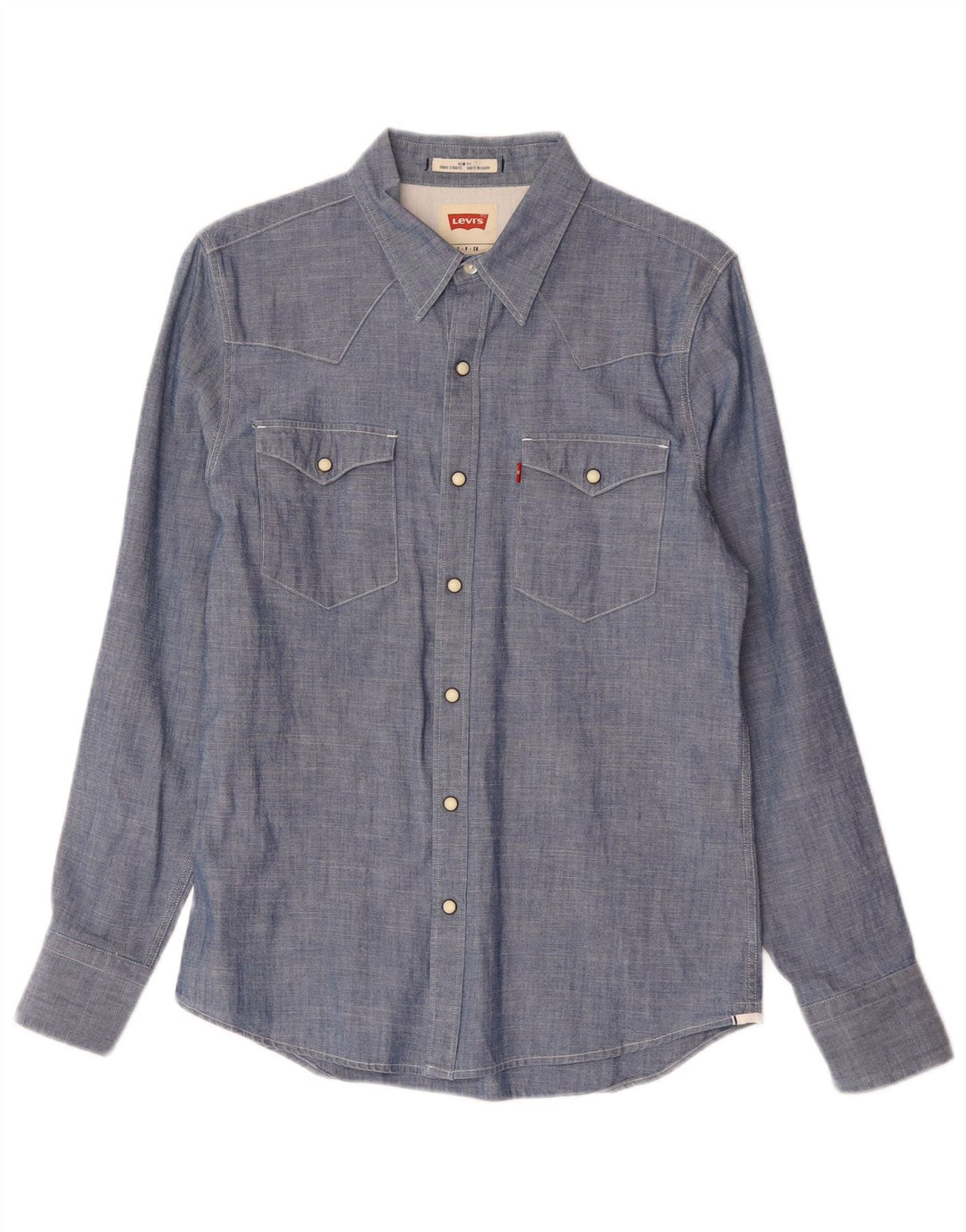 Koszula męska Levi's Slim Fit, mała, niebieska, bawełniana