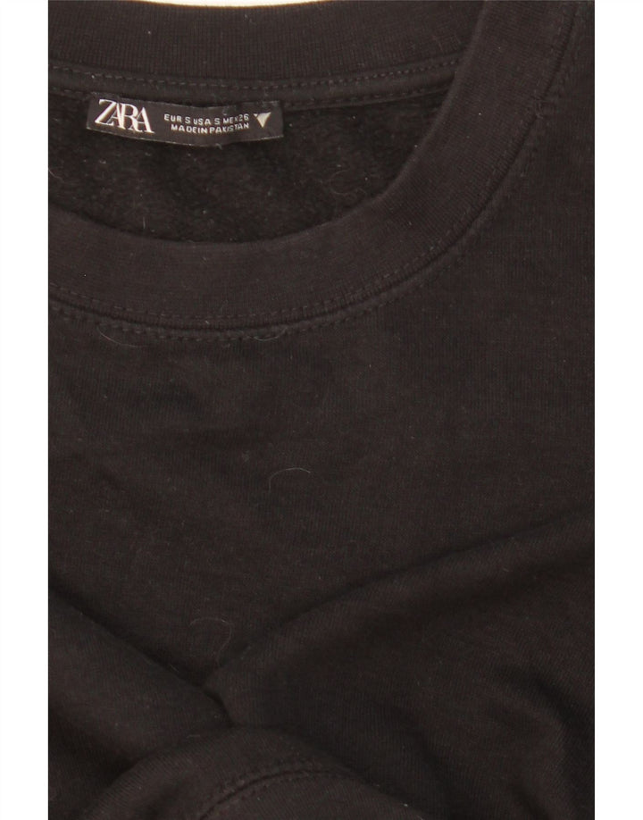Damski sweter oversize ZARA Crop UK 10 Small Black
