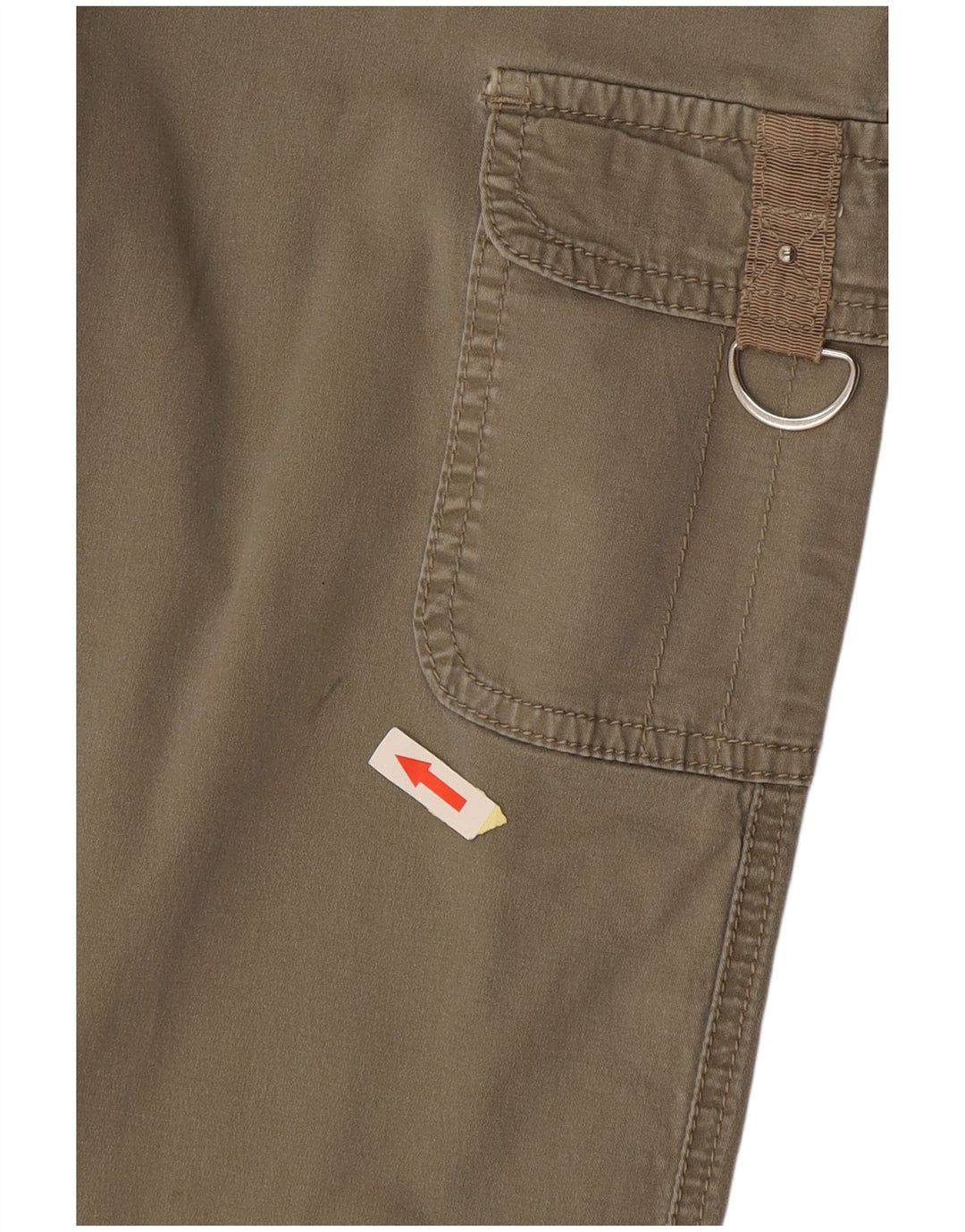 Damskie spodnie Lee Cargo Capri US 8 Medium W30 L19 Bawełna khaki