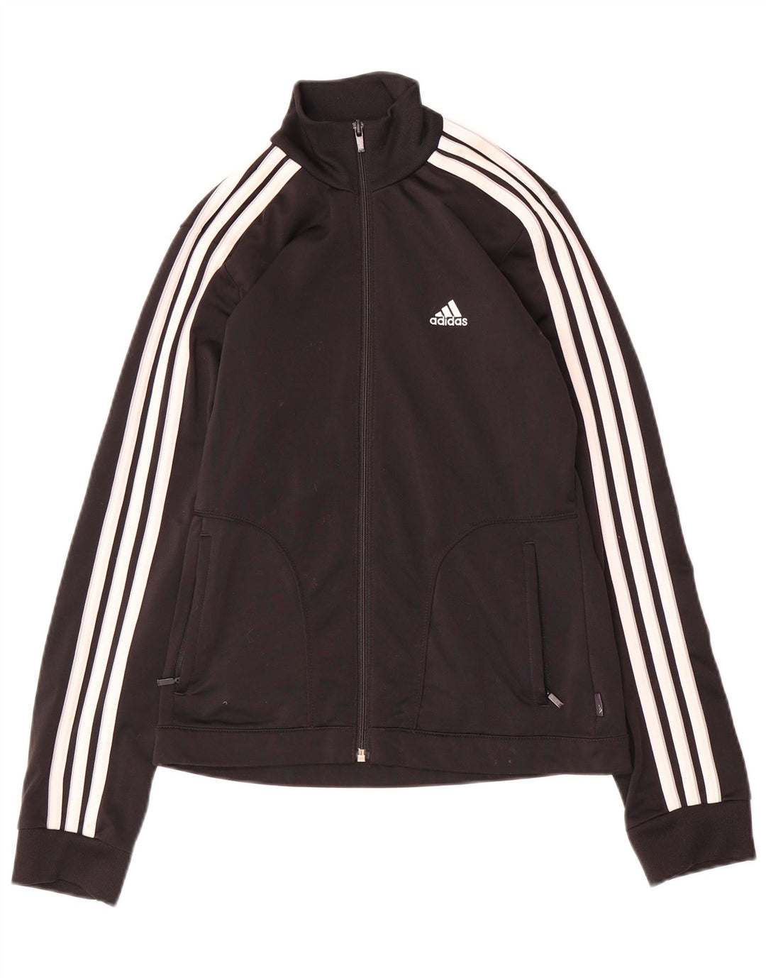 Damska kurtka dresowa Adidas UK 10, mała, czarna, poliester