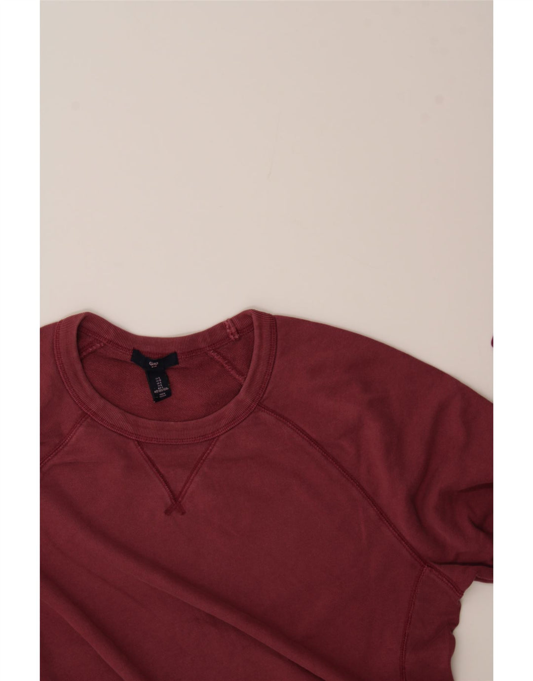 GAP Mens Sweatshirt Jumper Large Burgundy Cotton Vintage Gap and Second-Hand Gap from Messina Hembry 