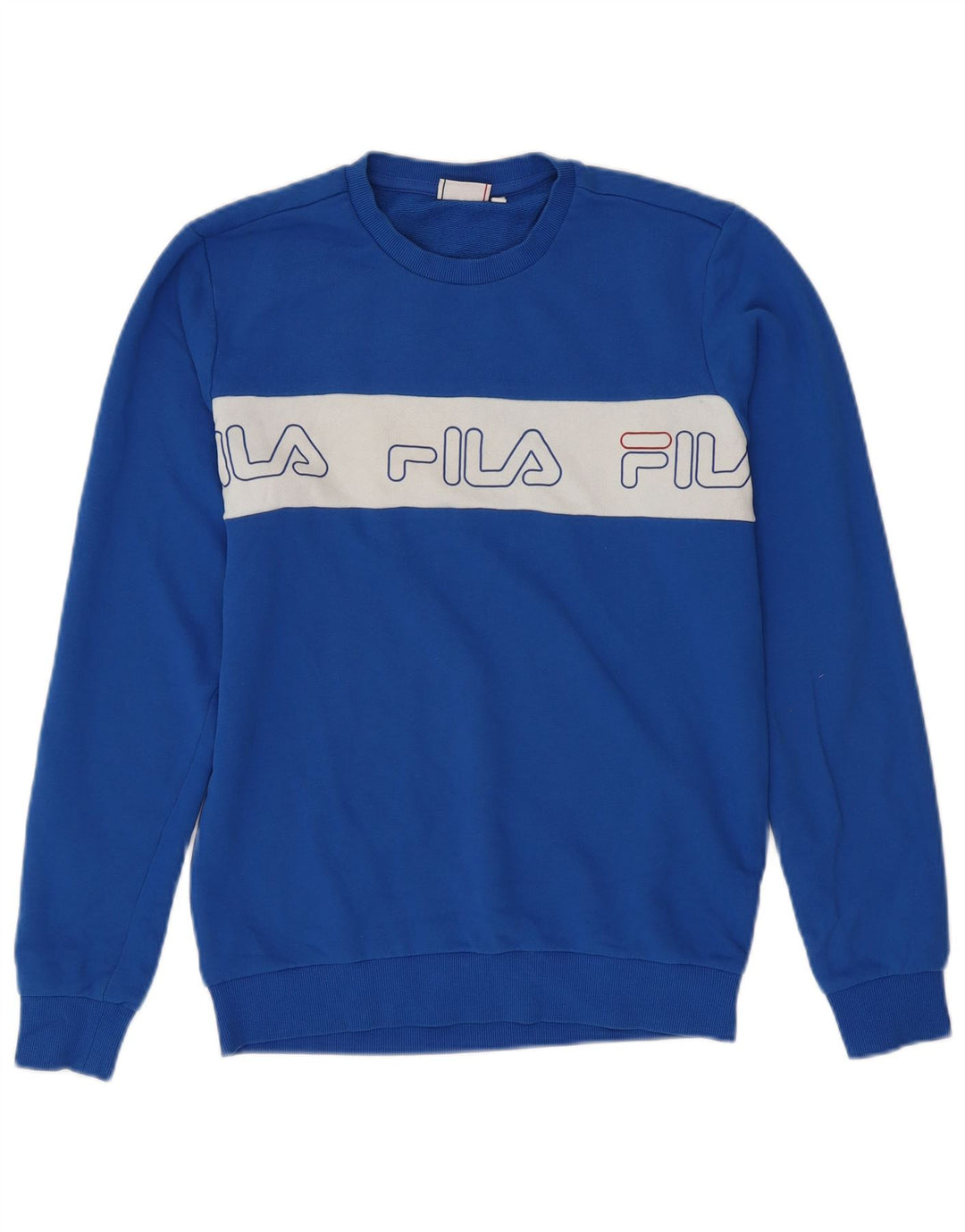 Męska bluza FILA z grafiką, bawełniana, w kolorze średniego błękitu