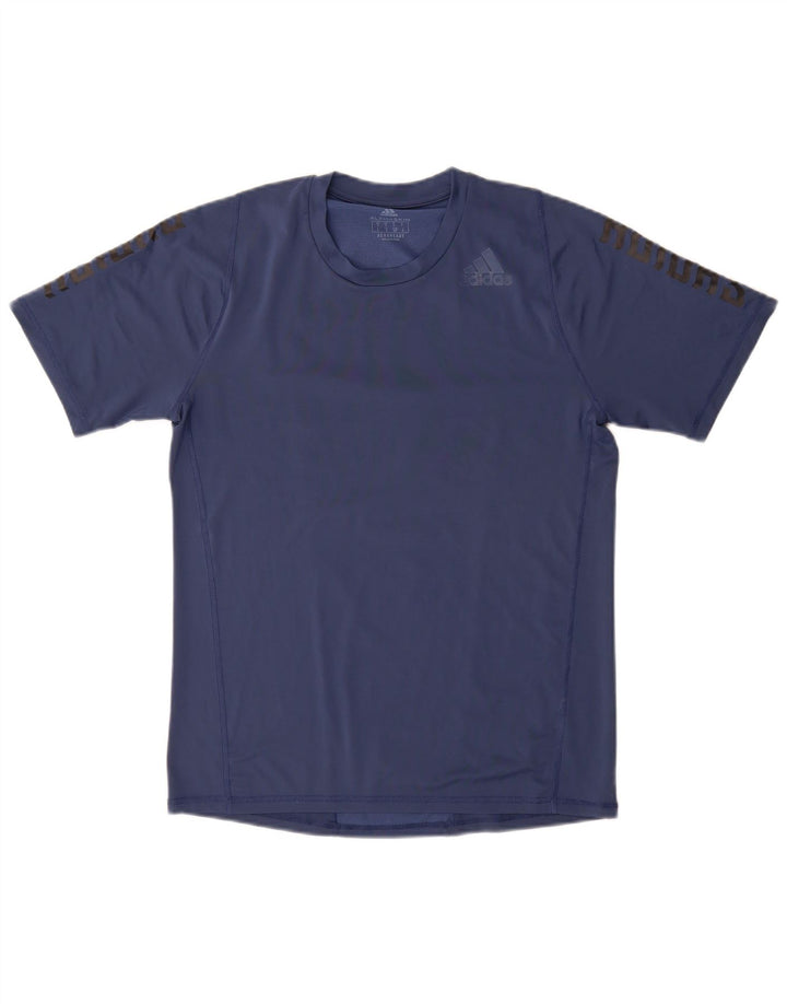 Męski T-shirt ADIDAS Aeroready z grafiką, mały, granatowy