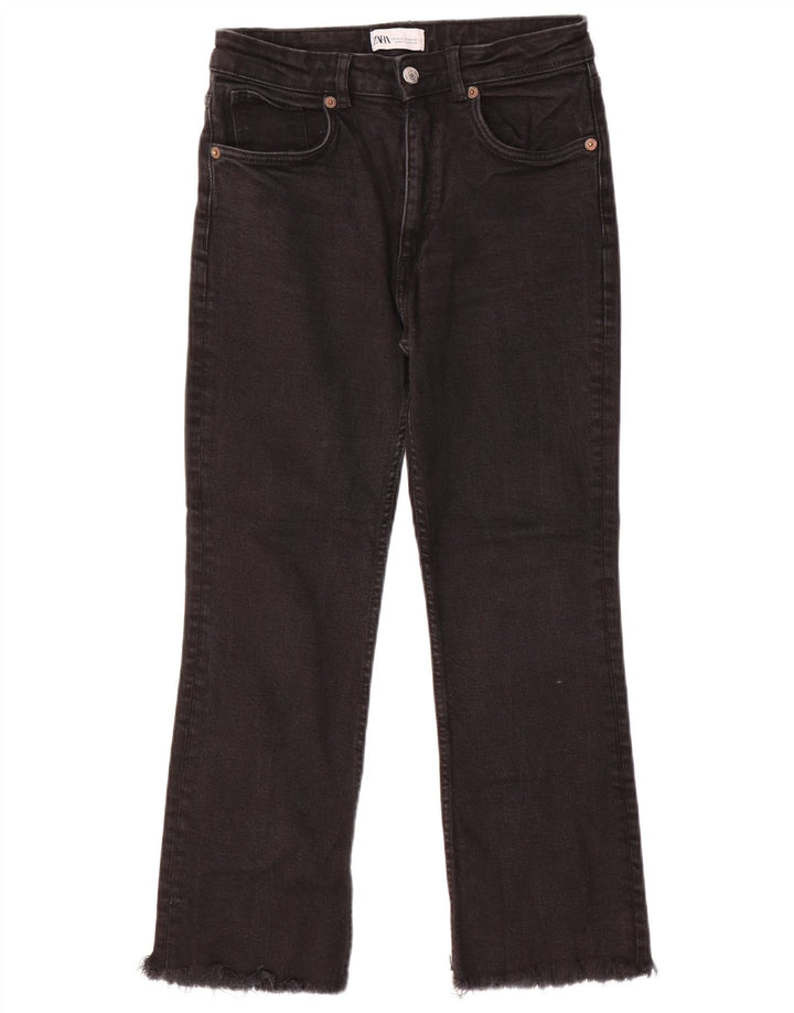 Krótkie jeansy damskie Zara EU 40 Medium W30 L24 czarne