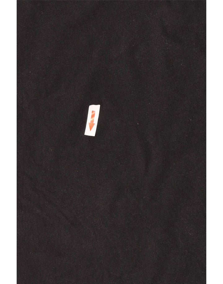 Adidas Męski T-shirt Top Średni Czarny Bawełniany
