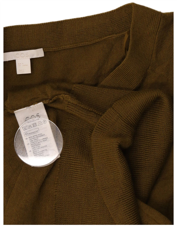 Cos Damski sweter oversize UK 14 Średniej zielonej wełny