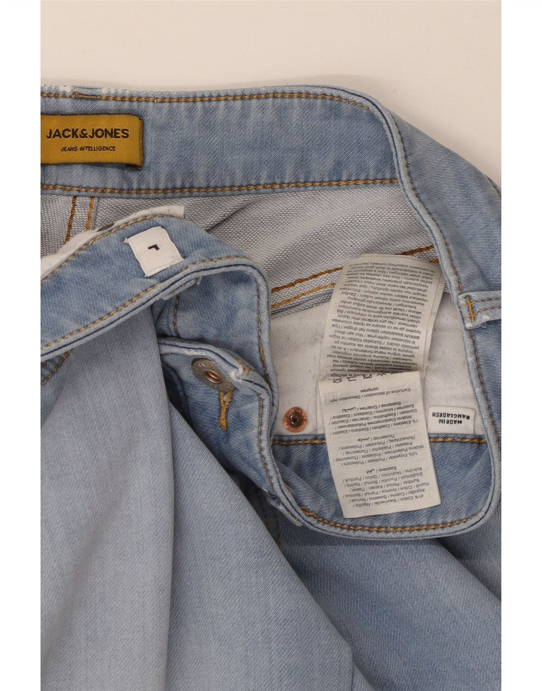 Męskie spodenki jeansowe JACK & JONES, duże, W34, niebieskie, bawełniane