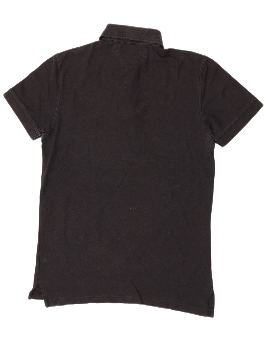 Męska koszulka polo Tommy Hilfiger o regularnym kroju, mała, czarna, bawełniana