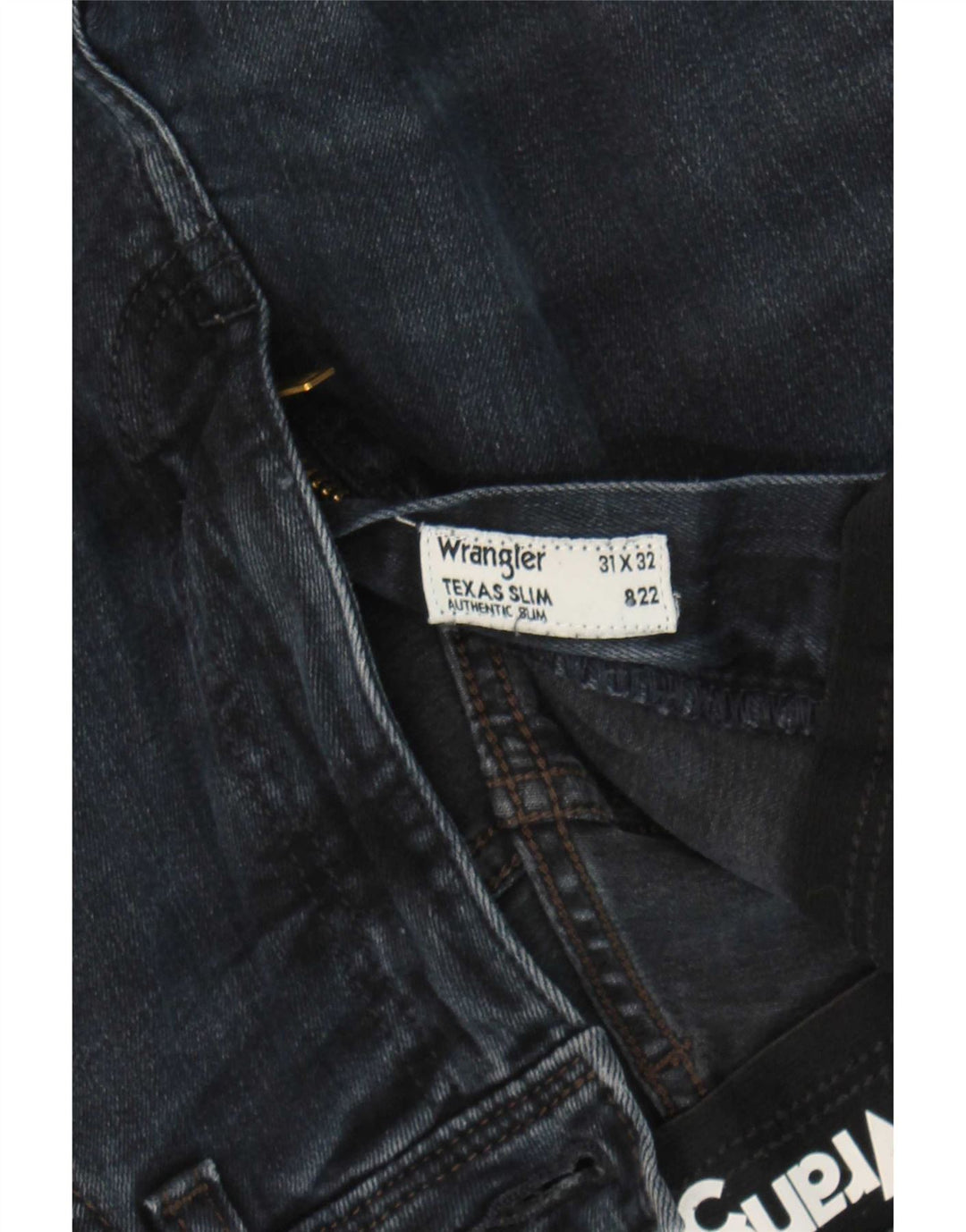 Męskie jeansy Wrangler Texas Slim W31 L32 Granatowe, bawełniane