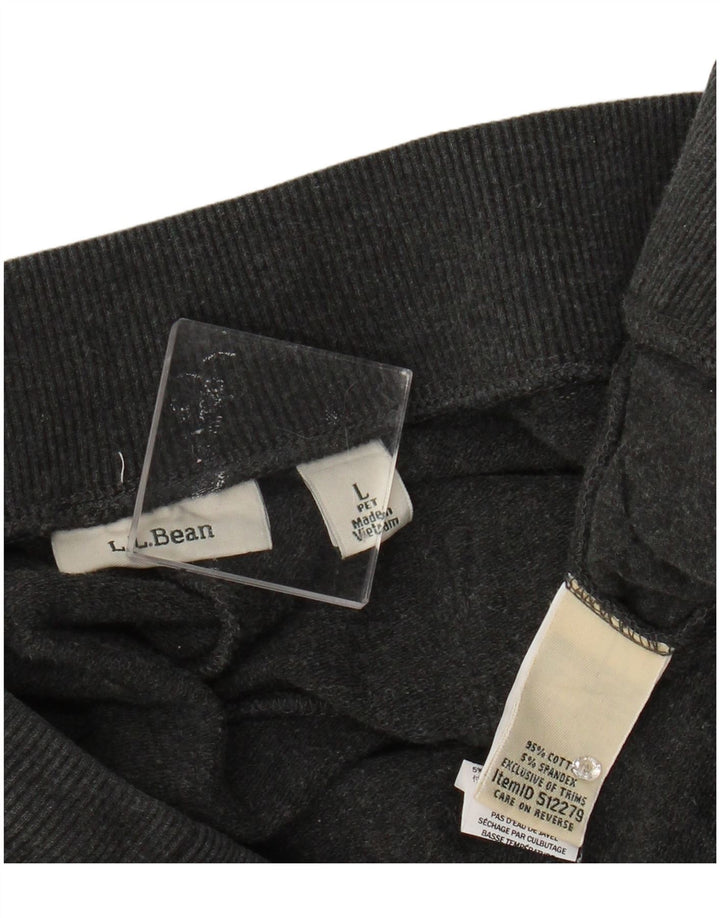 Damskie spodnie dresowe L.L.BEAN Joggers UK 16, duże, szare, bawełniane