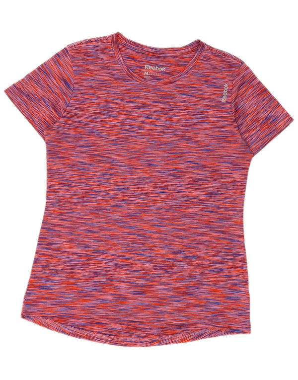 T-shirt damski Reebok Top UK 12 Średni, wielokolorowy, nakrapiany poliester