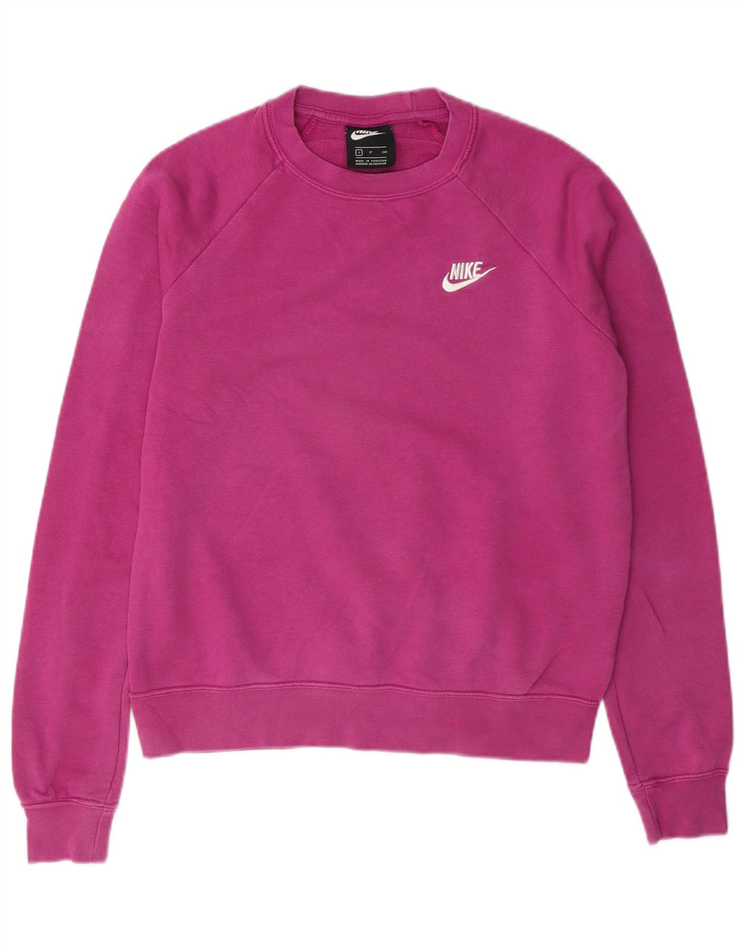 Damski sweter oversize Nike UK 10, mały, różowy, bawełniany