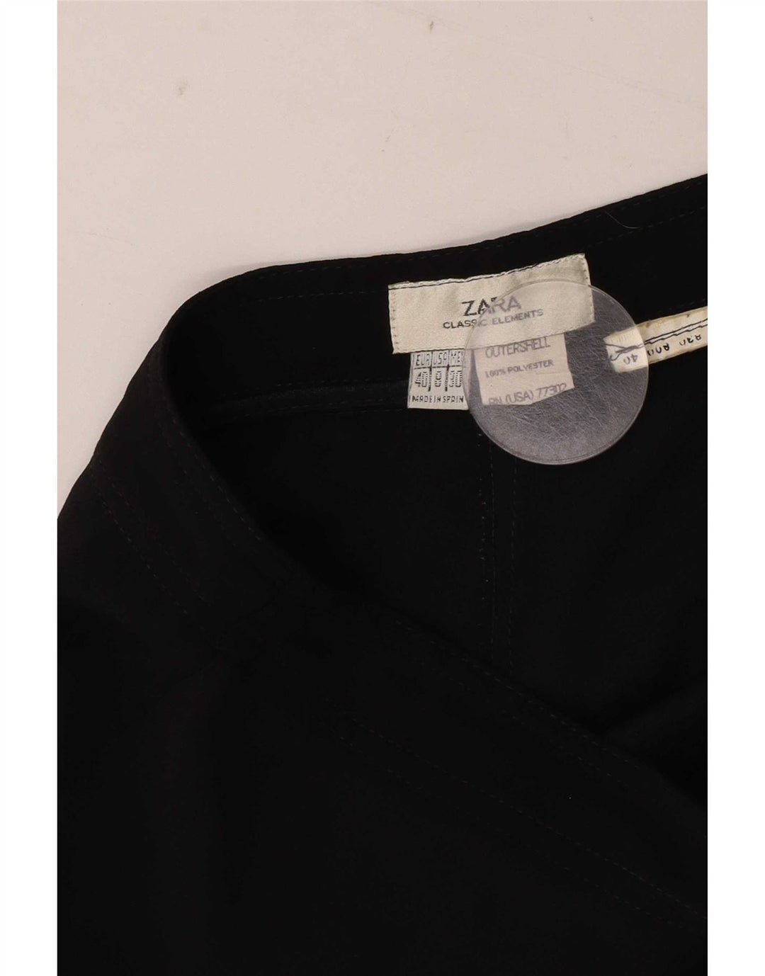 Damskie spodnie o luźnym kroju Zara EU 40 Medium W30 L26 Czarny poliester