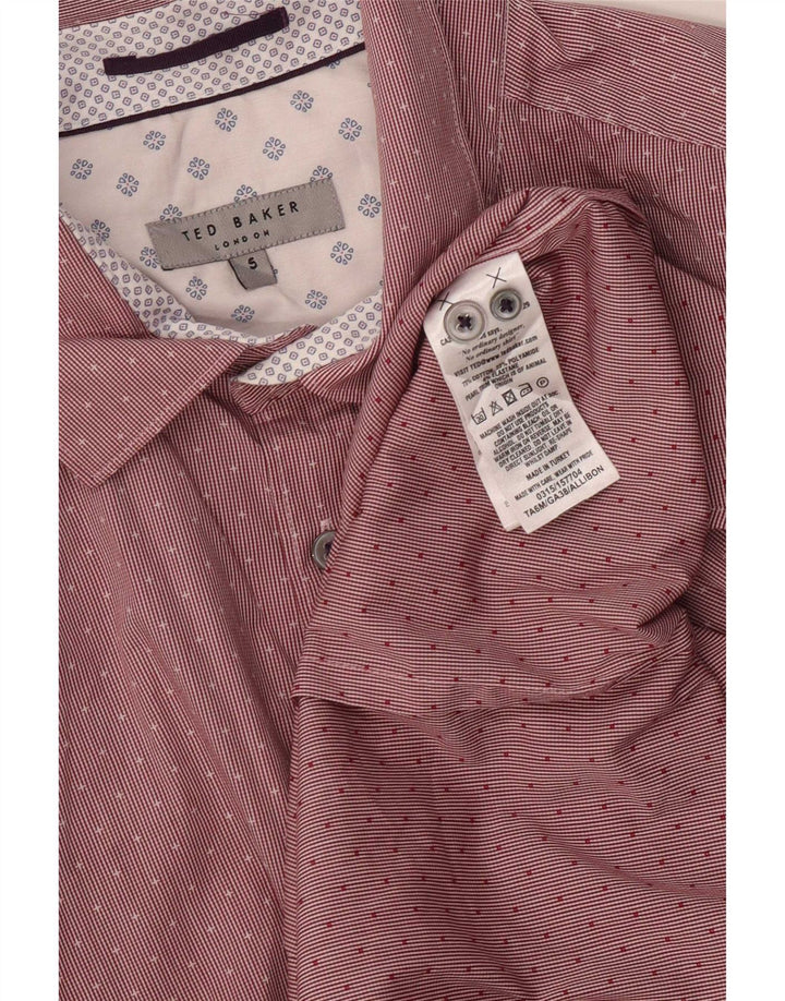 Koszula męska Ted Baker, rozmiar 5, bawełniana, w czerwone prążki