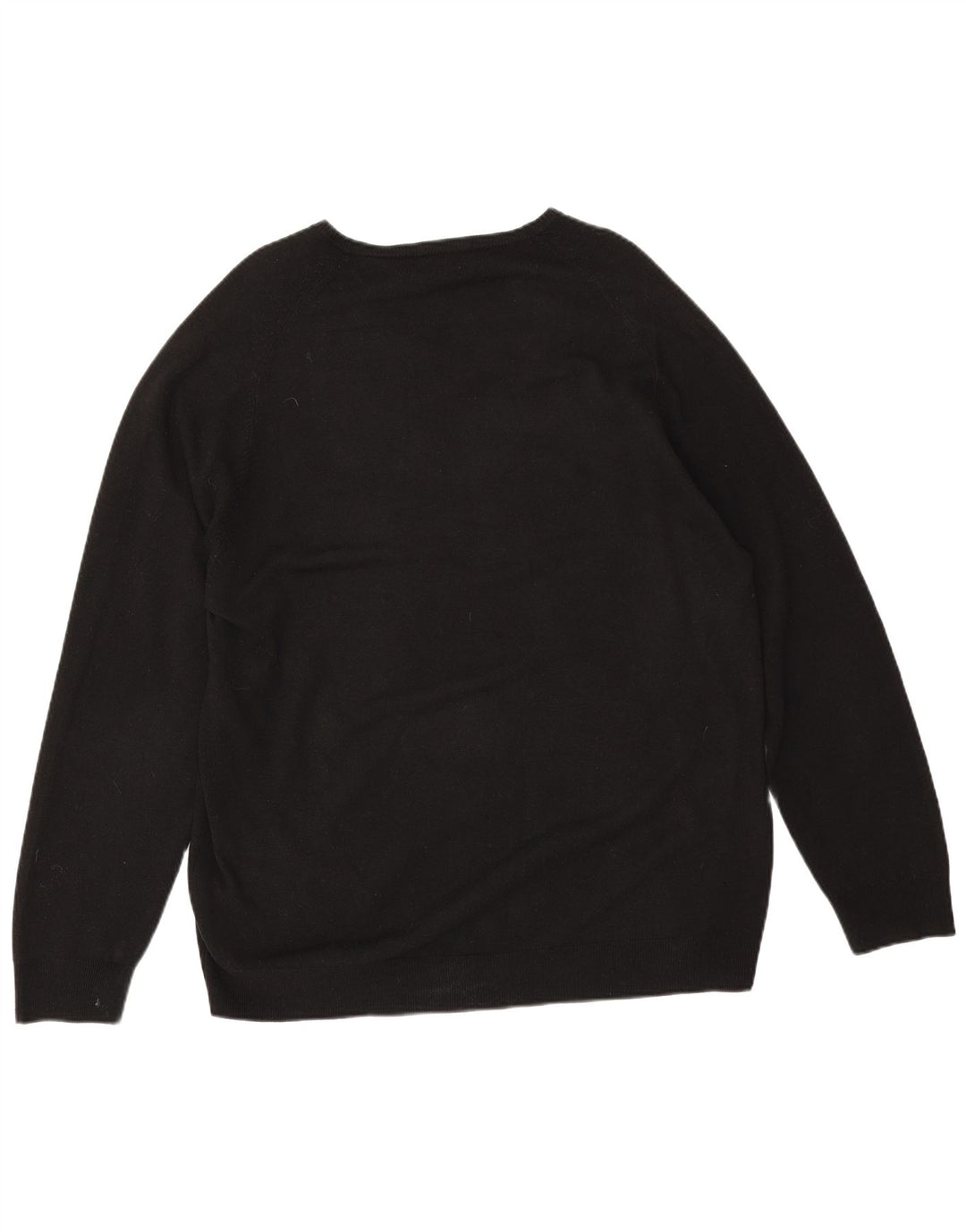 Marks & Spencer Męski sweter z dekoltem w kształcie litery V, XL, czarny, akrylowy