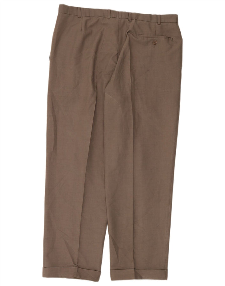 Marks & Spencer Męskie spodnie typu casual St. Michael W38 L29 brązowe