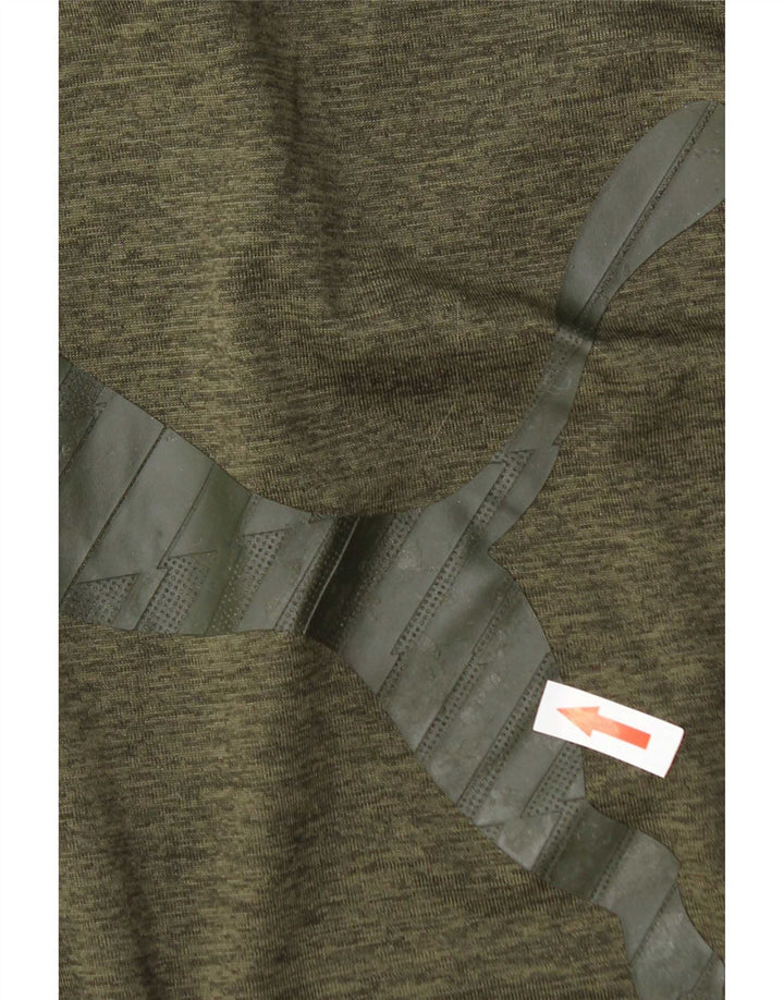 Męski T-shirt Puma z grafiką, mały, khaki, poliester