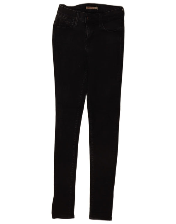Damskie jeansy Levi's 710 Super Skinny W25 L30 Czarna bawełna