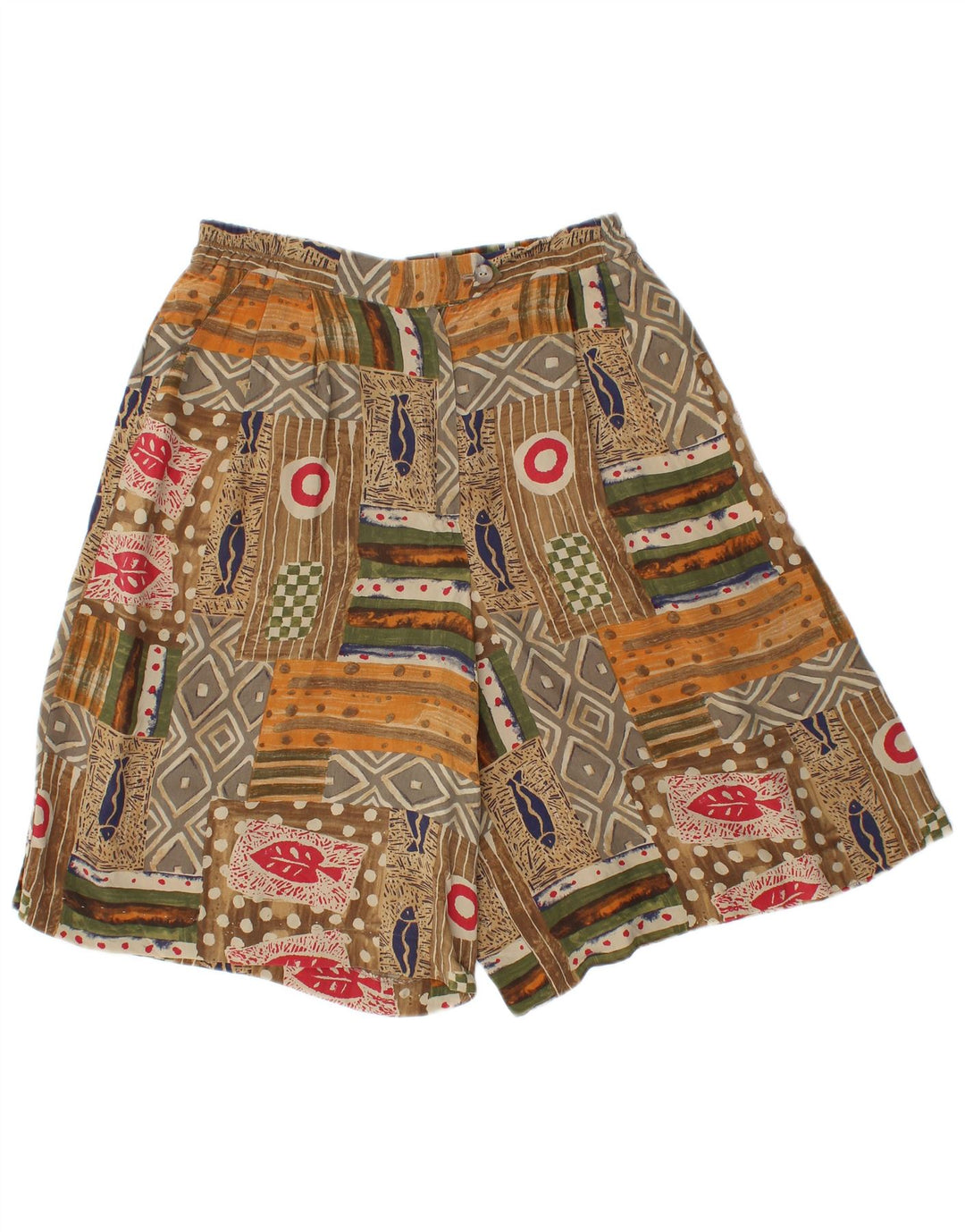 Damskie szorty z wysokim stanem VINTAGE IT 46 Large W28 wielokolorowe