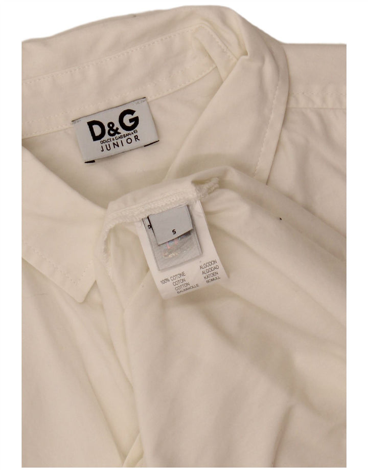 Dolce & Gabbana Chłopięce 8-9 lat Małe Białe Bawełniane
