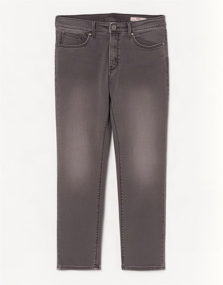 Marks & Spencer Męskie jeansy slim W34 L29 Szara bawełna