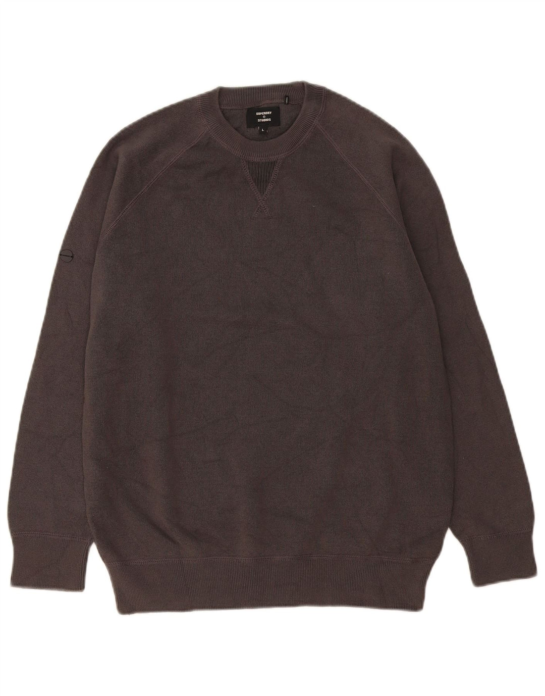 Męski sweter Superdry, duży, szary, bawełniany