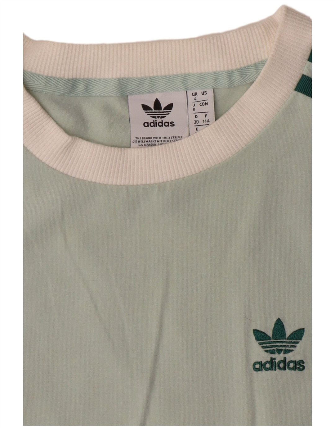 Damski top ADIDAS z długim rękawem, UK 4 XS, zielony