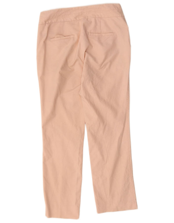 Spodnie damskie Zara Crop Straight Chino EU 38 Small W28 L25 Różowa bawełna