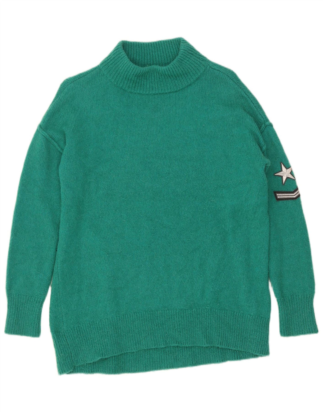 Damski sweter oversize MINT VELVET z golfem UK 10 Small Green
