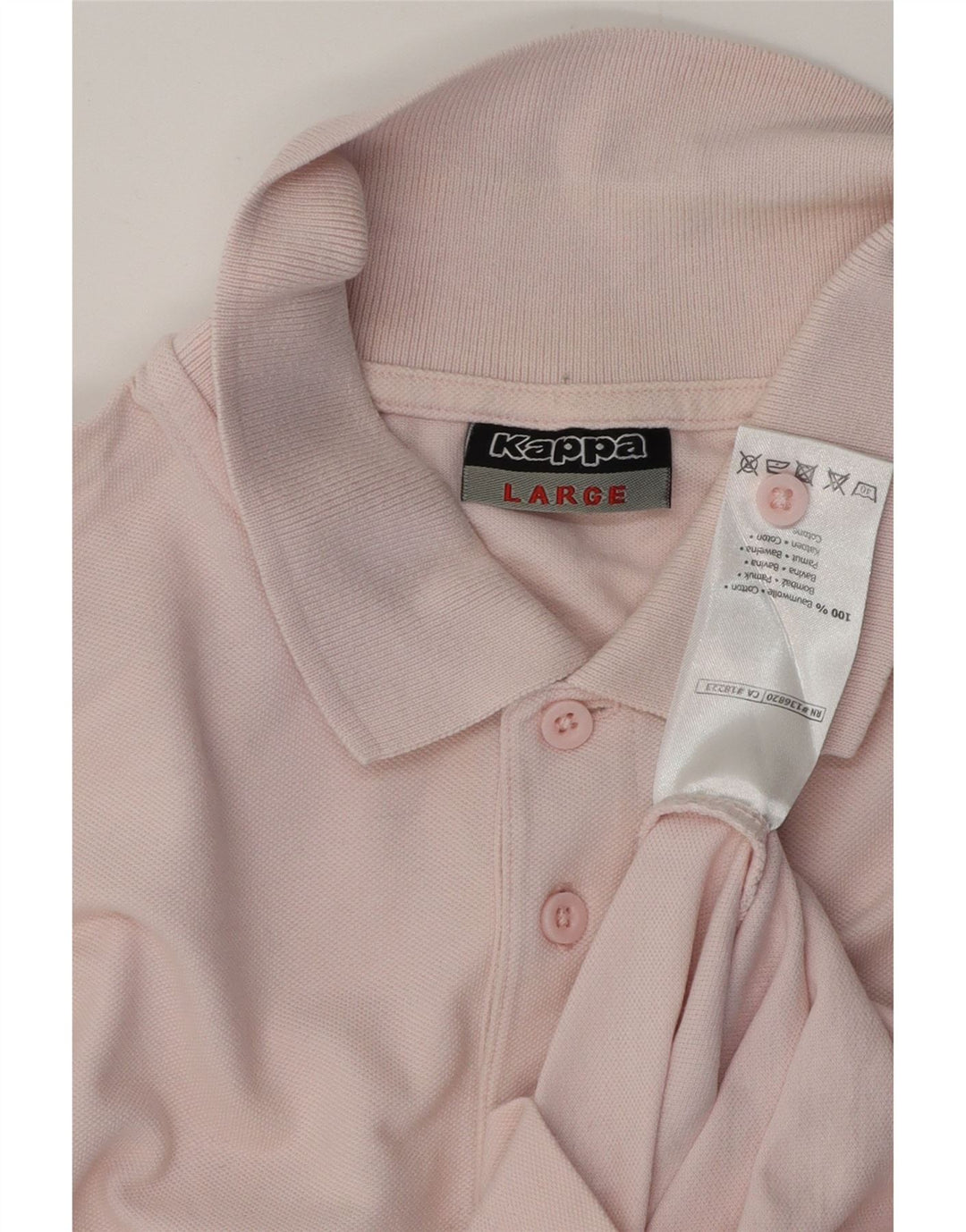 Męska koszulka polo KAPPA, duża, różowa, bawełniana