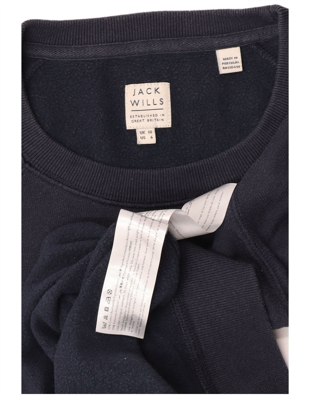 Damska bluza dresowa Jack Wills UK 10, mała, granatowa, bawełniana