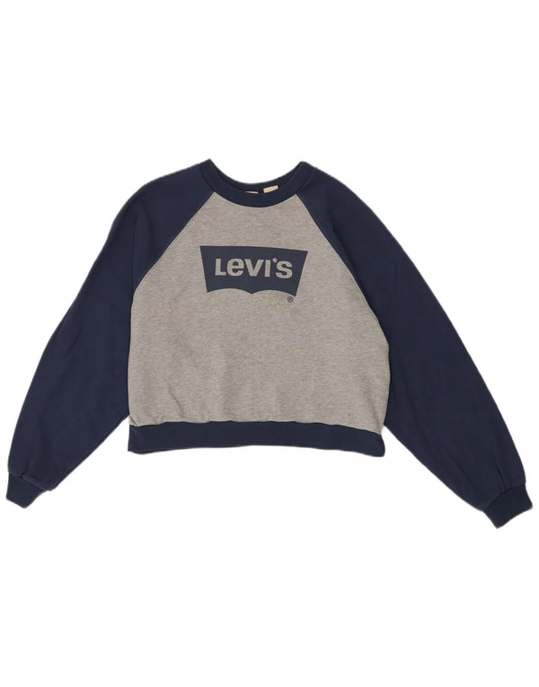 Damski sweter oversize z grafiką Levi's UK 10 Small Grey