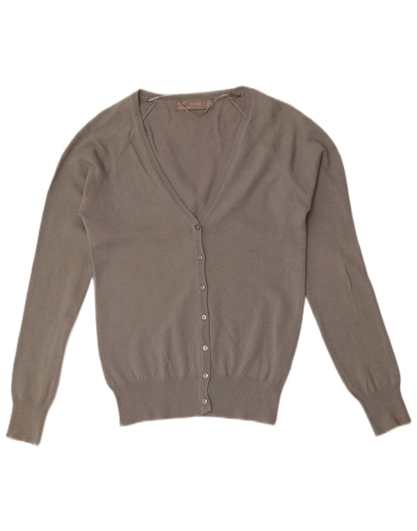 Sweter damski Zara Cardigan UK 6 XS Szara bawełna