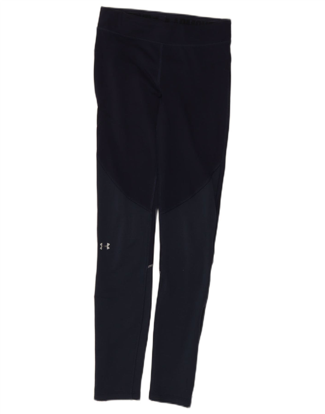 Legginsy damskie Under Armour UK 4 XS, granatowy, poliester z blokami kolorów