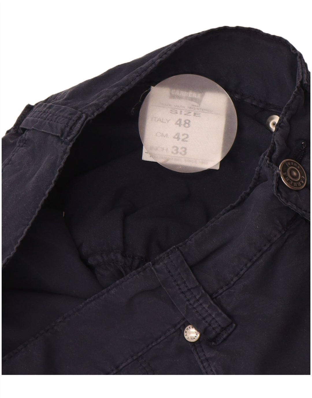 Proste spodnie męskie CARRERA IT 48 Medium W30 L33 Granatowe