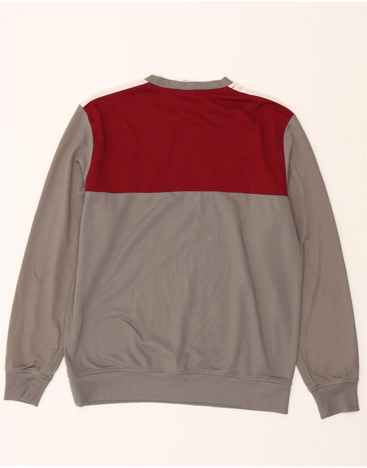 Męski sweter męski NEW ERA Cooperstown, duży, szary, z blokami kolorów