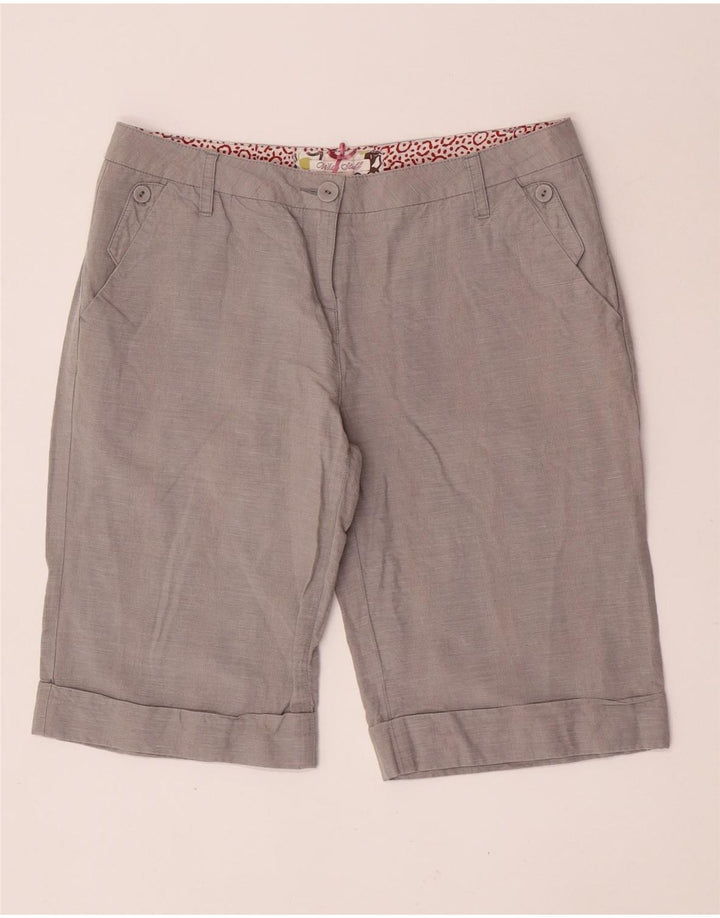 Damskie spodenki Chino WHITE STUFF UK 14 Large W32 Szare lniane