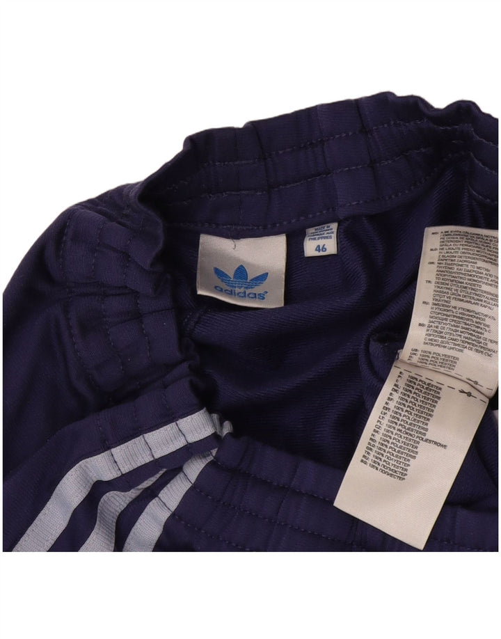Damskie spodnie dresowe Adidas IT 46, duże, fioletowe, poliestrowe