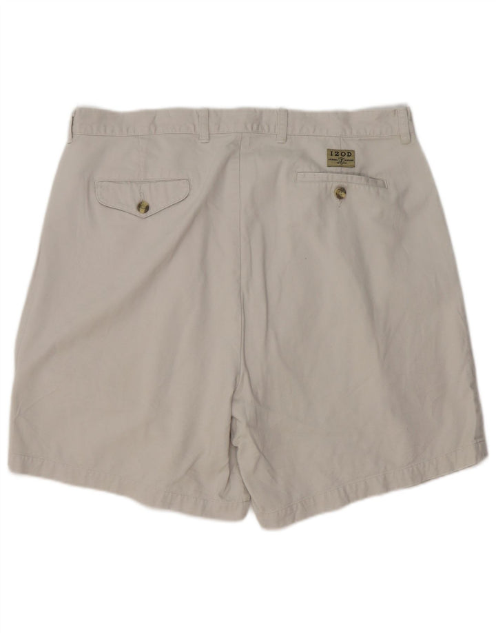 Męskie szorty Chino Izod W38 XL, szara bawełna